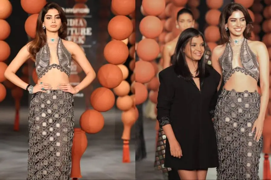 Khushi Kapoor Brings Power And Precision To The Ramp At India Couture Week 2025