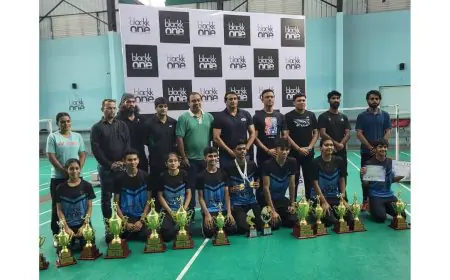 Shining victory of Blackk & One Badminton Academy Players in Gujarat State Badminton Championship 2025