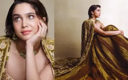 Sharvari Embraces Heritage Glam In Earth-Toned Lehenga And Statement Jewellery