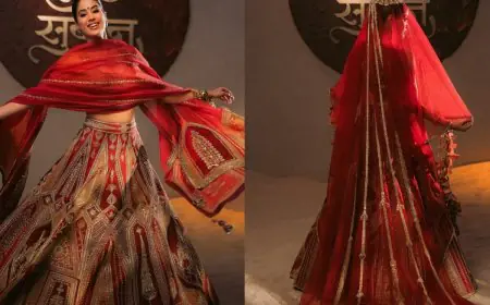 Janhvi Kapoor Serves Pure Bridal Glam In Masaba Gupta's Heritage-Inspired Lehenga