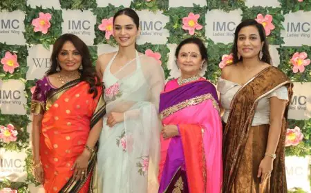 Manushi Chhillar Inaugurated IMC Ladies Wing’s Women Entrepreneurs Exhibition 2025