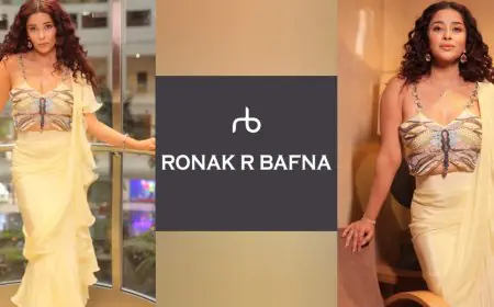 Nyra Banerjee Stuns in Globally Ronak R Bafna Signature Butterfly Blouse — Where Tradition Meets Bold Modernity