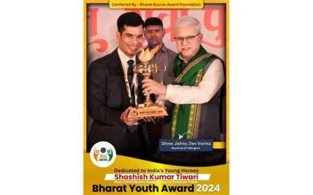 Shashish Kumar Tiwari, India’s Celebrated Motivational Speaker, Honoured with Bharat Youth Award 2024