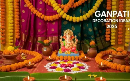 Ganesh Chaturthi 2025: Eco-Friendly Ganpati Decoration Ideas For Home And Society