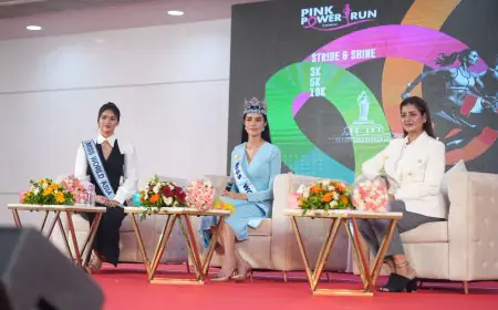 Sudha Reddy, Miss World 2025 Opal Suchata Chuangsri & Miss Asia 2025 Krishnah Gravidez inaugurate Breast Cancer Screening Centre for rural women in Dokiparru