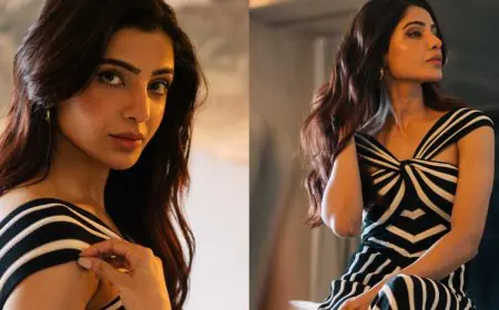 Samantha Ruth Prabhu's Black And White Dress Steals The Spotlight