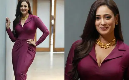 Here's How Shweta Tiwari Styled A Deep Purple Gown With Effortless Sophistication