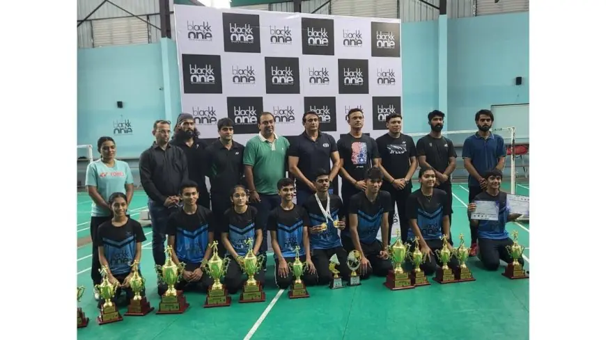 Shining victory of Blackk & One Badminton Academy Players in Gujarat State Badminton Championship 2025