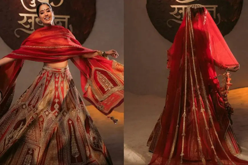 Janhvi Kapoor Serves Pure Bridal Glam In Masaba Gupta's Heritage-Inspired Lehenga
