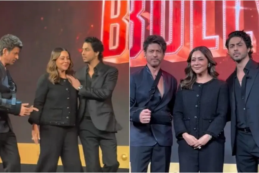 Shah Rukh Khan, Aryan Khan, Gauri Khan, Suhana Khan Steal The Spotlight At The Ba**ds of Bollywood* Launch