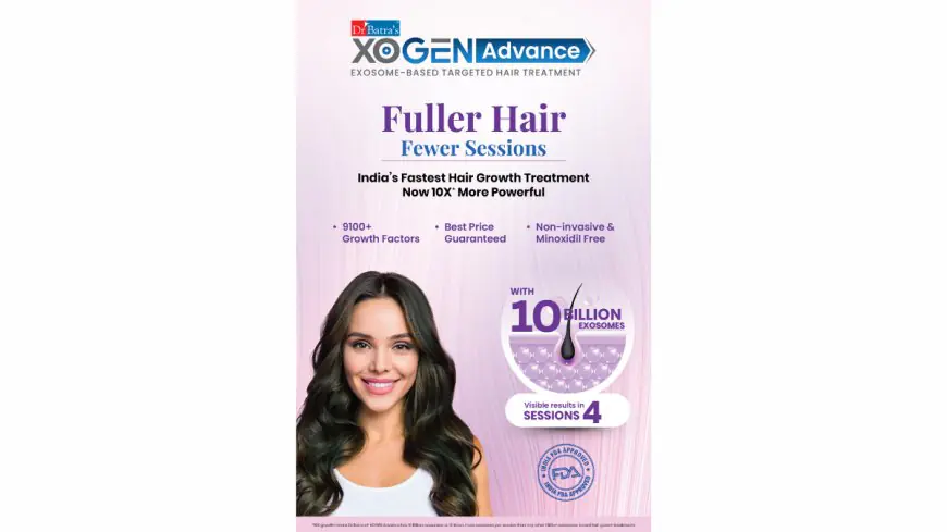 Dr Batra’s Launches XOGEN Advance – India’s Fastest and Only Hair Growth Treatment with 10 billion Exosomes