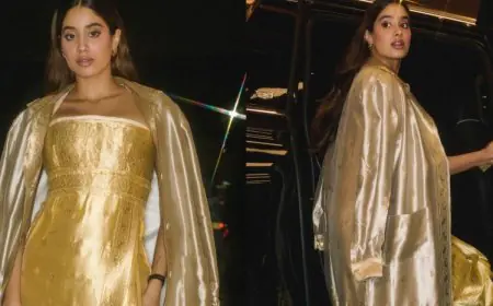 Janhvi Kapoor Revives Prada’s 2004 Saree-Inspired Silhouette In Toronto