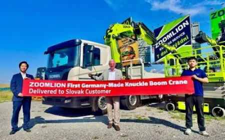Zoomlion Delivers its First Germany-Made Knuckle Boom Crane, Strengthening European Localization Strategy