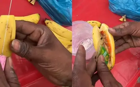 Banana Chaat With Pizza Sauce For Rs 10 Has Internet Screaming ‘Sooryavansham Wala Zeher'