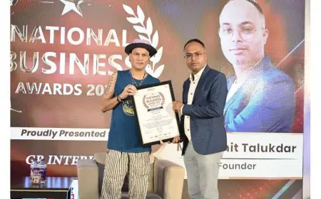 Sumit Talukdar Honored for Leading Interior Design Excellence at National Business Awards 2025
