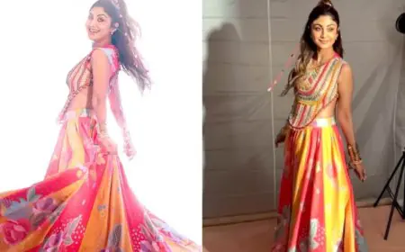 Shilpa Shetty’s Multi-Coloured Lehenga Is Perfect For Navratri Garba Nights