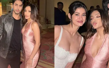 Sahher Bambba Serves Sultry Elegance In Shimmering Rose-Gold Mini Dress