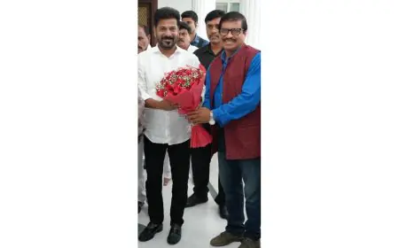 Abhijeeth Bhattacharjee  invited the  Chief Minister Revanth Reddy to Grace Diamond Jubilee Dussehra Celebrations