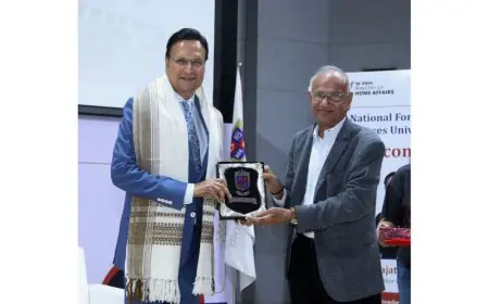 India TV Chairman Shri Rajat Sharma Delivers Insightful “Special Talk” at NFSU