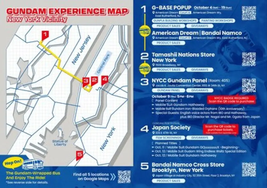 Gundam Expands into New York with Citywide Celebration