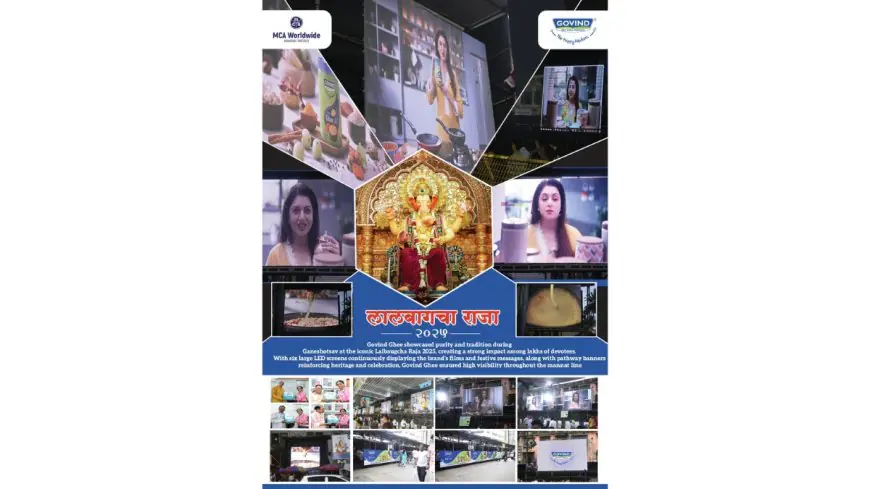 Govind Ghee Showcases Purity and Tradition at Lalbaugcha Raja with MCA Worldwide