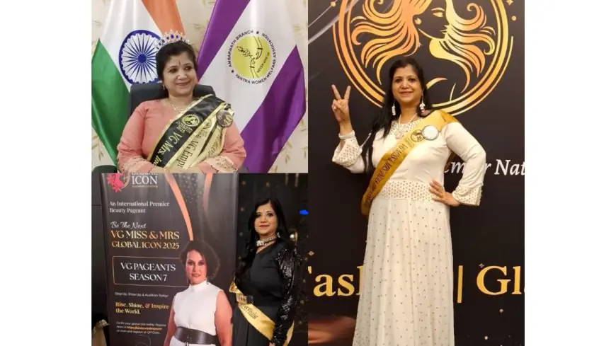 Dr. B. Sujatha Shines as VG Mrs. India Empress 2025 – A Queen of Balance & Inspiration