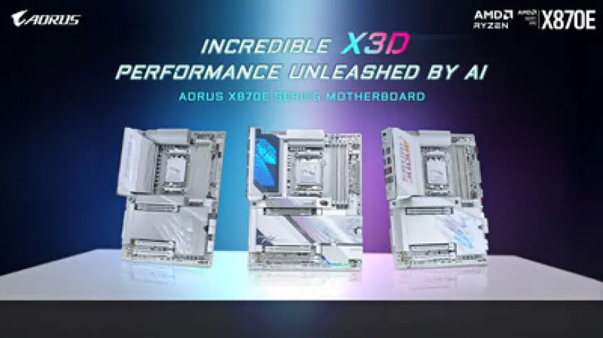 GIGABYTE Announces the Availability of its AI-enhanced AORUS X870E X3D Series Motherboards for AMD Ryzen™ X3D Processors