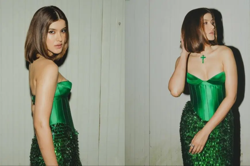 Shanaya Kapoor’s Striking Green Look Is A Bold Take On Monochrome Dressing