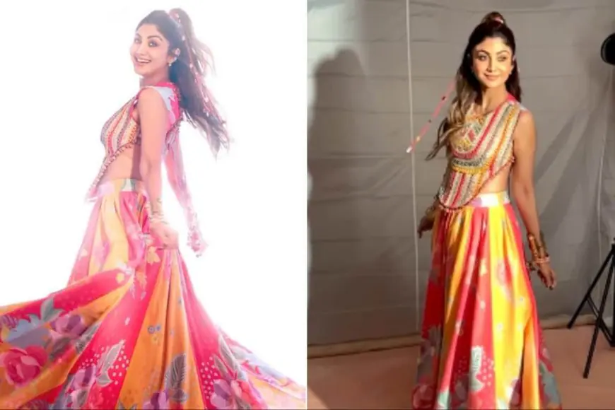 Shilpa Shetty’s Multi-Coloured Lehenga Is Perfect For Navratri Garba Nights