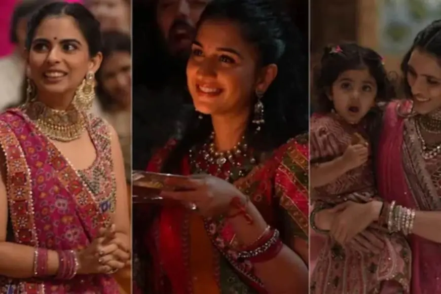 Radhika Merchant, Isha Ambani And Shloka Mehta Shine In Ethnic Glam At Navratri Garba Night