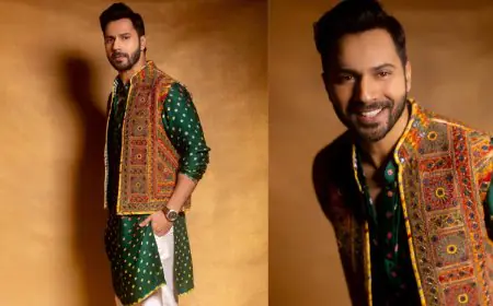 Take Festive Season Style Inspo From Varun Dhawan’s Luxe Look In Mayyur Girotra