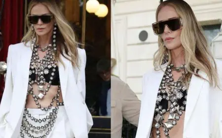 Charlize Theron Skips The Shirt And Turns Heads In A Top Made Out Of Gems