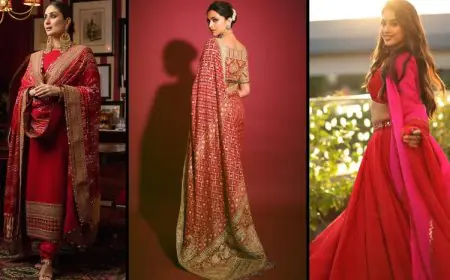 Bollywood Celebs-Approved Red Outfits For Karwa Chauth