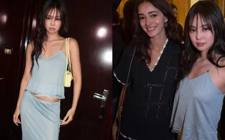 BLACKPINK's Jennie Kim Redefines Minimalist Sensuality In A Pale Blue Satin Look