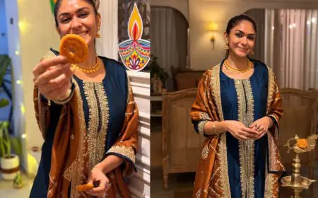 Mrunal Thakur Proves That Festive Chic Starts At Home (And In The Heart!)