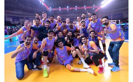 PVL 2025 Season 4 (Match 34): Mumbai Meteors beat Bengaluru Torpedoes to claim top spot in the table