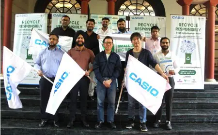 Casio India’s ‘Recycle Responsibly’ Campaign Engages Over 2 Million, Recycled 5.4 Tonnes of E-Waste in Delhi-NCR