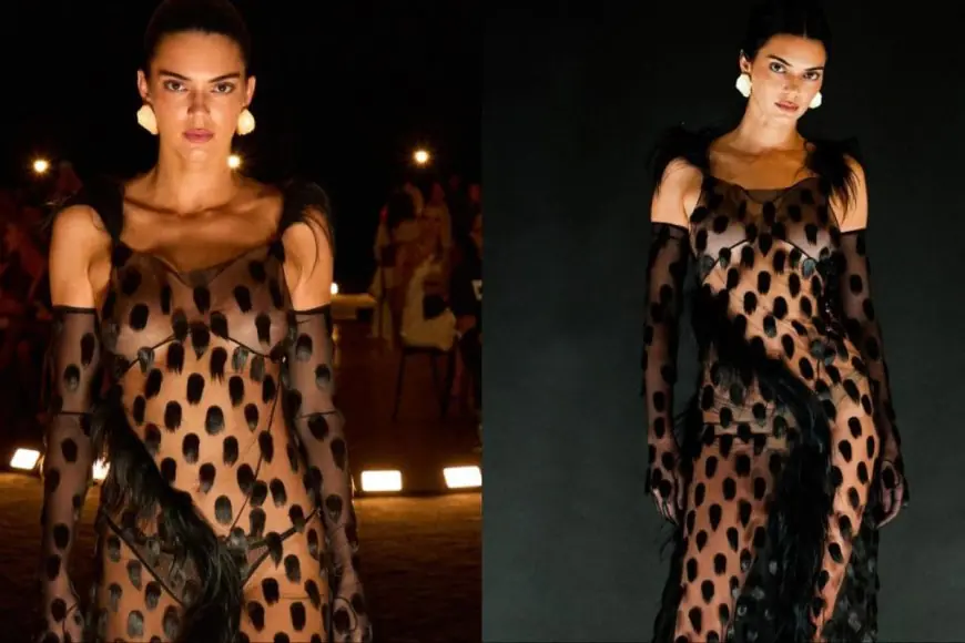 Kendall Jenner’s Risque Sheer Dress Closes Schiaparelli’s Spring 2026 Show In Paris