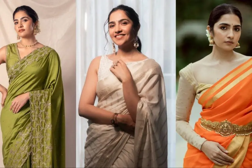 Rukmini Vasanth Serves Saree Goals With Trendy Blouse Statements: See Photos