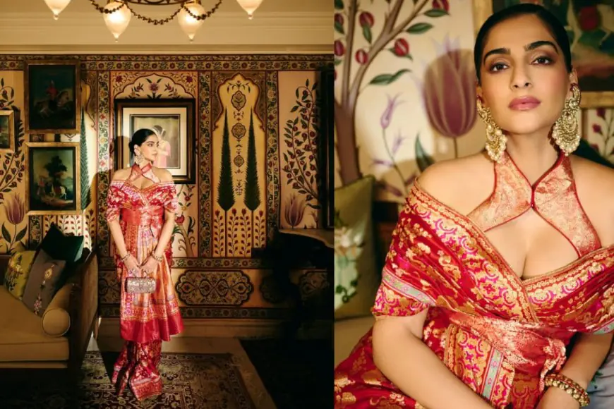 Sonam Kapoor’s Karwa Chauth Look Blends Royal Elegance with Modern Sophistication