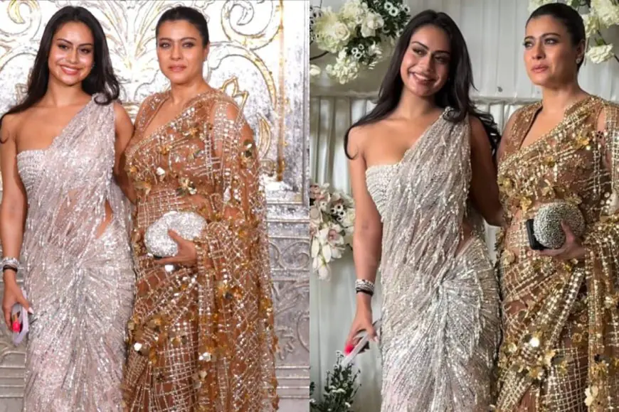Kajol And Nysa Devgan Dazzle In Gold And Silver At Manish Malhotra’s Diwali Party