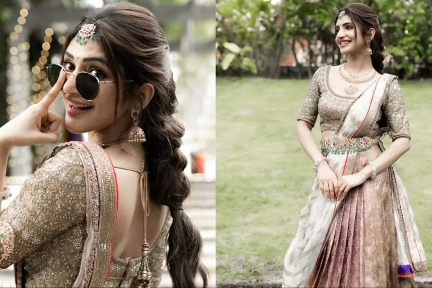 Sreeleela’s Kanjeevaram Half Saree Look Is The Perfect Inspiration For The Wedding Season