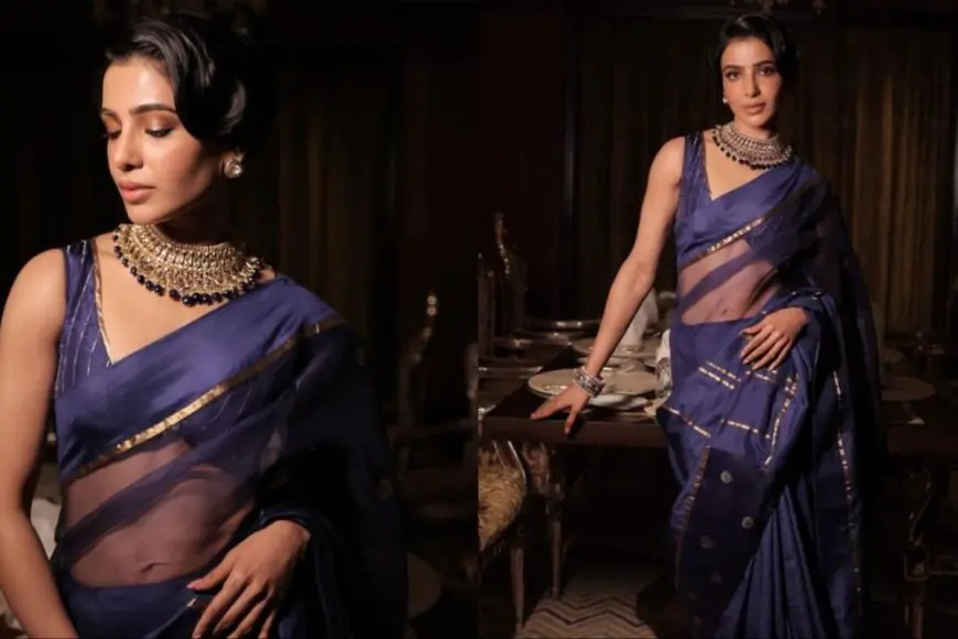 Samantha Ruth Prabhu Marries Silk, Organza And Jacquard In Eka's Patchwork Saree