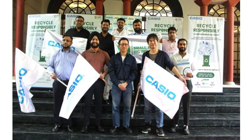 Casio India’s ‘Recycle Responsibly’ Campaign Engages Over 2 Million, Recycled 5.4 Tonnes of E-Waste in Delhi-NCR