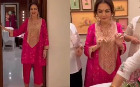 Nita Ambani Ditches The Saree For A Rani Pink Suit That Redefines Festive Chic