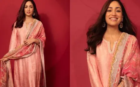 Yami Gautam’s Rs 13K Blush Pink Suit Look Is Soft, Serene, And Stunning