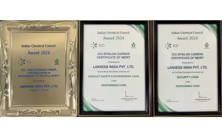 LANXESS India recognized with three prestigious honors by the Indian Chemical Council