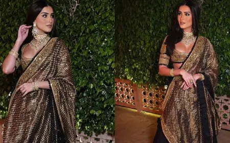 Tara Sutaria Makes Gilded Black Lehenga The Season’s Boldest Bridesmaid Statement