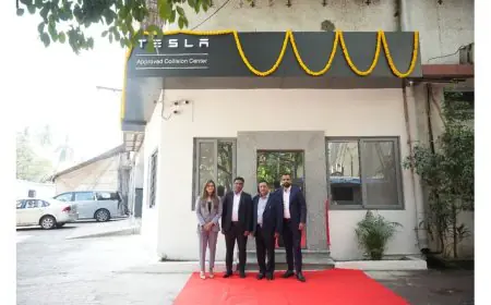 Tesla India Opens Its First Collision Centre in Mumbai in Partnership with Gautam Modi Group