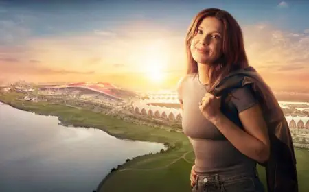 The Alphabet Wall is Flickering Again, But This Time, the Message Leads Millie Bobby Brown to Yas Island Abu Dhabi